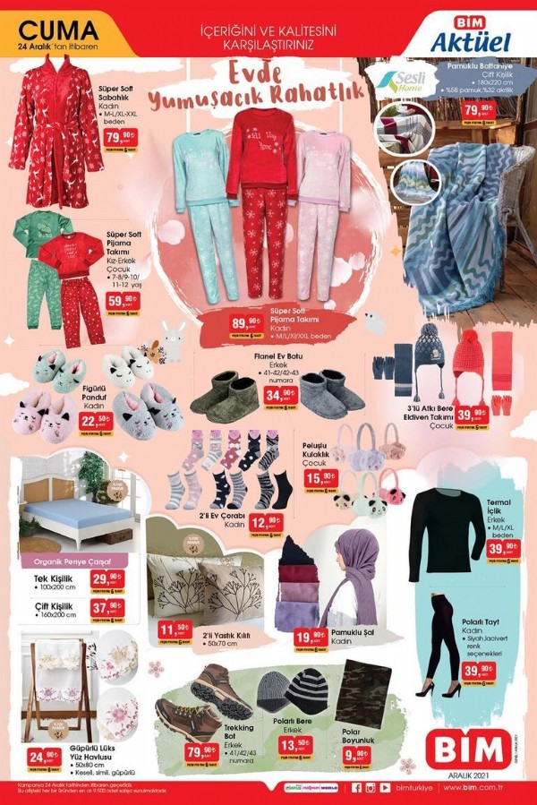 BİM'de bugün neler var? BİM 24 Aralık Cuma Kataloğunda neler var?